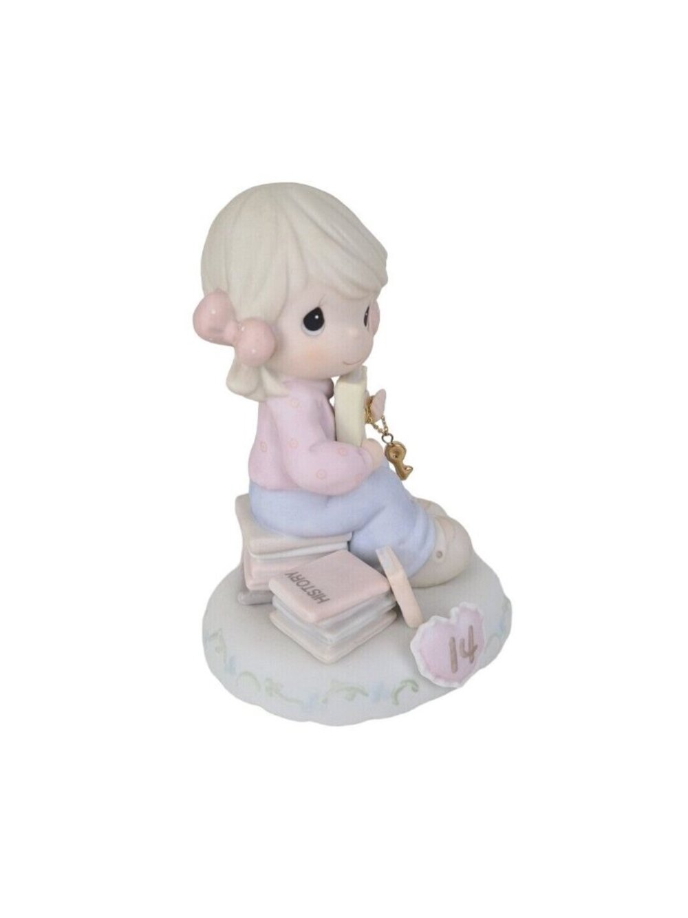 Enesco Precious Moments 272655 "Age 14" Growing Grace Bisque Figurine Vintage